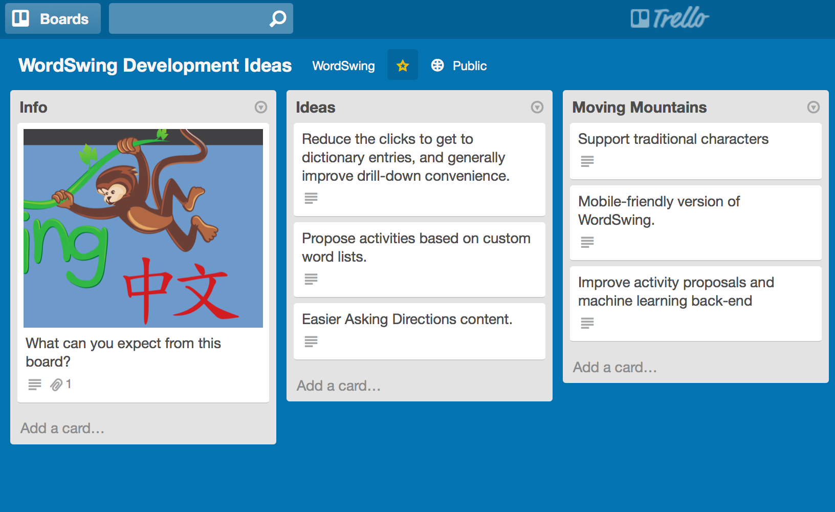 WordSwing development board